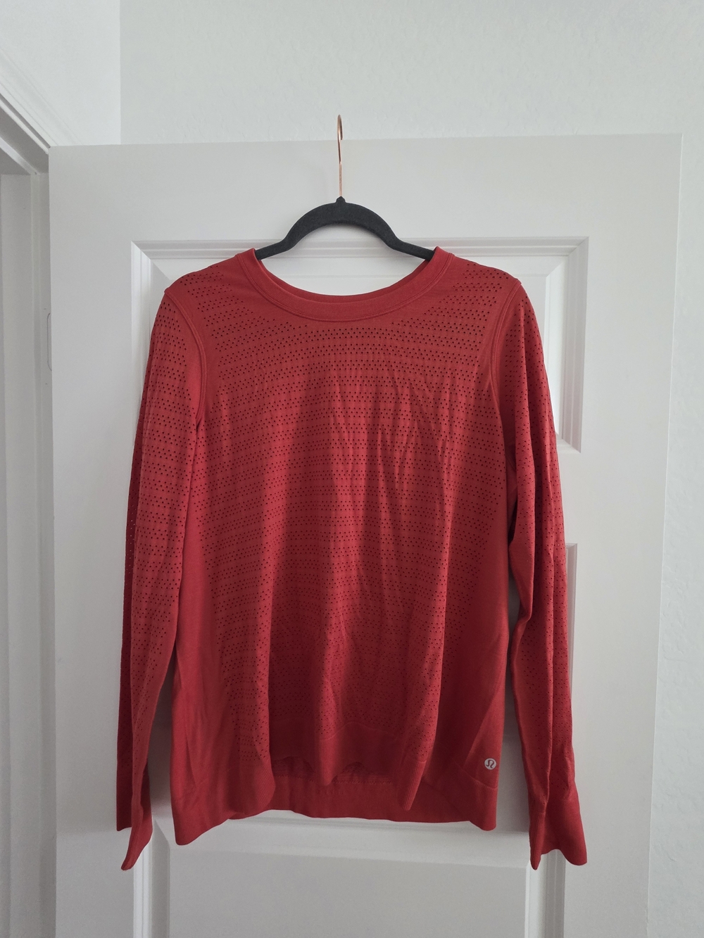 Lululemon Breeze By Long Sleeve *Squad. Orange/red Color. Size 10.